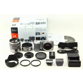 【6/4~6/11限定!最大4,000円OFF&6/5, 6/10限定で最大P3倍】【中古】ソニー SONY α NEX-5N ダブルレンズキット シルバー NEX-5ND/S SDカード付き