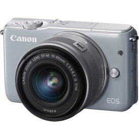 【中古】キヤノン Canon EOS M10 レンズキット グレー EOSM10GY-1545ISSTMLK SDカード付き