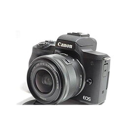【中古】キヤノン Canon EOS Kiss M ブラック レンズキット EOSKISSMBK-1545ISSTMLK SDカード付き