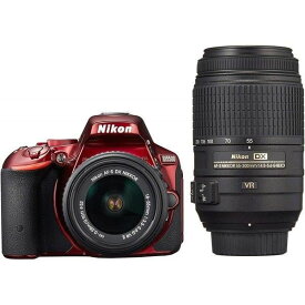 【中古】ニコン Nikon D5500 ダブルズームキット レッド SDカード付き