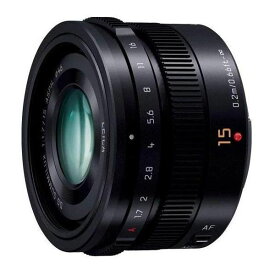 【中古】パナソニック Panasonic 単焦点 広角レンズ ライカ DG SUMMILUX 15mm/F1.7 ASPH. ブラック H-X015-K