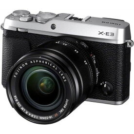 【4/24~4/27限定!最大4,000円OFF&3/25限定で最大P3倍】【中古】フジフィルム FUJIFILM X-E3レンズキットシルバー X-E3LK-S SDカード付き