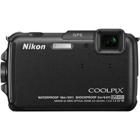 【4/24~4/27限定!最大4,000円OFF&4/25限定で最大P3倍】【中古】ニコン Nikon COOLPIX AW110 防水18m 耐衝撃2m カーボンブラック AW110BK SDカード付き