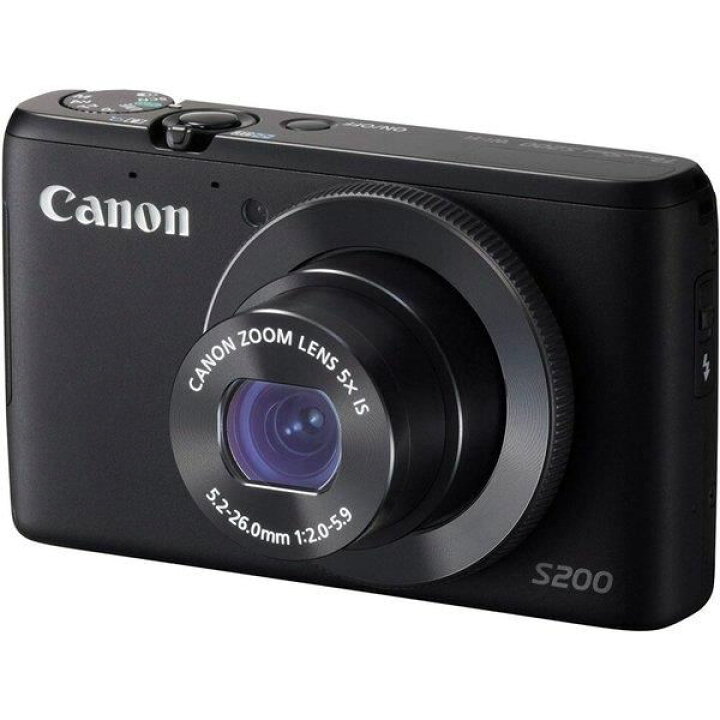 楽天市場】【中古】キヤノン Canon PowerShot S200 ブラック SDカード 