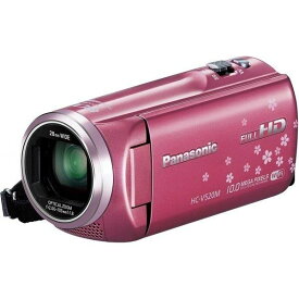 【中古】パナソニック Panasonic デジタルハイビジョンビデオカメラ V520 内蔵メモリー32GB ピンク HC-V520M-P
