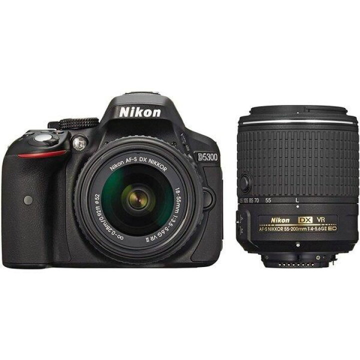 楽天市場】【中古】 ニコン Nikon D5300 ダブルズームキット2 ブラック 