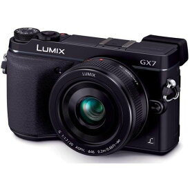 【中古】パナソニック Panasonic カメラ ルミックス GX7 レンズキット 単焦点レンズ付属 ブラック DMC-GX7C-K