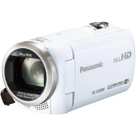【5/23~5/27限定!最大4,000円OFF&5/25限定で最大P3倍】【中古】パナソニック Panasonic デジタルハイビジョンビデオカメラ 内蔵メモリー32GB ホワイト HC-V550M-W