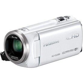 【中古】パナソニック Panasonic デジタルハイビジョンビデオカメラ V520 内蔵メモリー32GB ホワイト HC-V520M-W