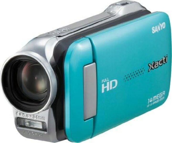 楽天市場】【中古】SANYO デジタルムービーカメラ Xacti GH1 ブルー  