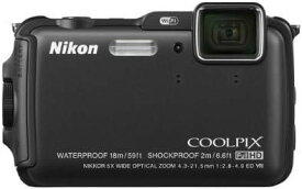 【4/24~4/27限定!最大4,000円OFF&4/25限定で最大P3倍】【中古】Nikon デジタルカメラ AW120 防水 1600万画素 クールブラック AW120BK