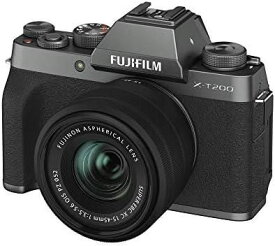 【中古】FUJIFILM ミラーレス一眼カメラ X-T200レンズキット ダークシルバー X-T200LK-DS