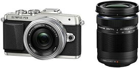 【中古】OLYMPUS PEN E-PL7 EZダブルズームキット シルバー ミラーレス一眼 E-PL7 EZ DZKIT SLV