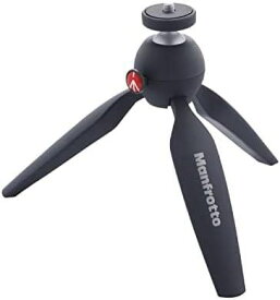 【中古】Manfrotto ミニ三脚 PIXI カメラ用 ミラーレスカメラ コンパクトカメラ ボール雲台 動画撮影用グリップ ブラック 耐荷重1kg 自重190g MTPIXI-B