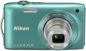 【4/24~4/27限定!最大4,000円OFF&4/25限定で最大P3倍】【中古】Nikon デジタルカメラ COOLPIX (クールピクス) S3300 ミントグリーン S3300GR