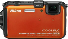 【6/4~6/11限定!最大4,000円OFF&6/5, 6/10限定で最大P3倍】【中古】Nikon デジタルカメラ COOLPIX (クールピクス) AW100 サンシャインオレンジ AW100OR