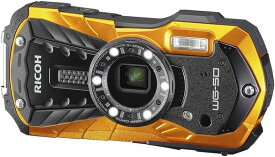 【中古】RICOH 防水デジタルカメラ RICOH WG-50 オレンジ 防水14m耐ショック1.6m耐寒-10度 RICOH WG-50 OR 04581