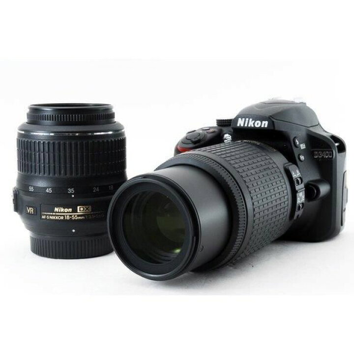 楽天市場】【中古】ニコン Nikon D3400 標準＆望遠ダブルズームセット  