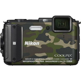 中古 【11/1限定!最大ポイント3倍】【中古】ニコン Nikon COOLPIX AW130 カムフラージュグリーン SDカード付き