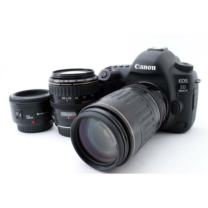 楽天市場】【中古】キヤノン Canon EOS 5D Mark IV 標準超望遠＆単焦点トリプルレンズセット 美品 SDカード付 :  カメラFanks-PROShop 楽天市場店