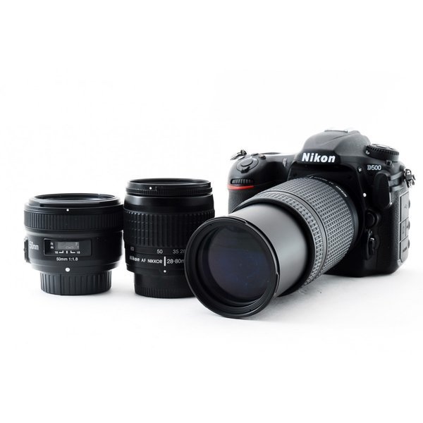 カメラ レンズ(ズーム) 楽天市場】【中古】ニコン Nikon D500 単焦点&標準&超望遠トリプル 