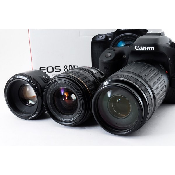 楽天市場】【中古】キヤノン Canon EOS 80D 単焦点&標準&望遠トリプル