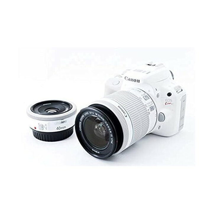 【中古】キヤノン Canon EOS Kiss X7 ホワイト ダブルレンズキット2 SDカード付き カメラFanks-PROShop  