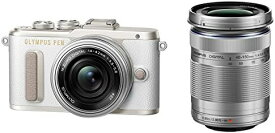 【4/24~4/27限定!最大4,000円OFF&4/25限定で最大P3倍】【中古】OLYMPUS ミラーレス一眼 E-PL8 ダブルズームキット ホワイト