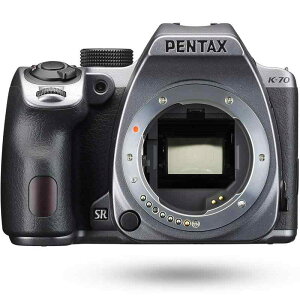 PENTAX K-70 ボディ シルバー デジタル一眼レフカメラ 超高感度 2424万画素APS-C センサー アウトドアに最適 全天候型 一眼レフ 4.5段ボディ内手振れ補正搭載 明るく見やすいガラスペンタプリズ