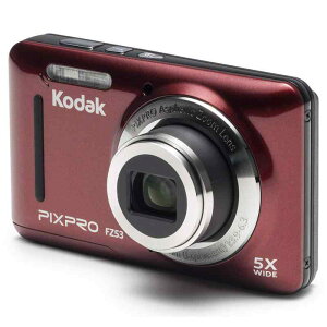 Kodak PIXPRO Friendly Zoom FZ53 16 MP Digital Camera with 5X Optical Zoom and 2.7 LCD Screen (Red) by Kodak