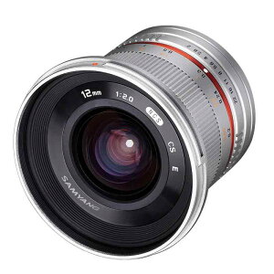 SAMYANG 単焦点広角レンズ 12mm F2.0 シルバー ソニー αE用 APS-C用