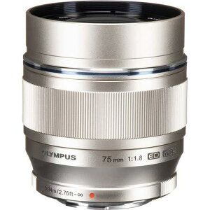 Olympus M.ZUIKO DIGITAL ED 75mm f1.8 (Silver) Lens for Olympus and Panasonic Micro 4/3 Cameras - International Version (No Warr