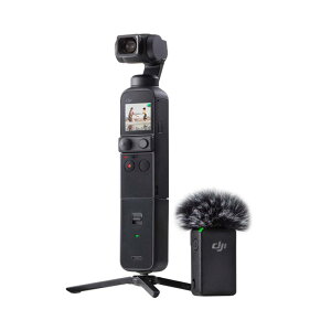 DJI Pocket 2 CreatorR{ 3Wo X^rCU[ 4KJA1/1.7C`CMOS 64MPʐ^ tFCX gbLO YouTube/VlogpBe Android  iPhoneΉ̃|[^u rfI