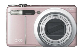 【中古】RICOH ハイブリッドAFシステム搭載 光学10.7倍ズーム CX5 ローズピンク CX5RP