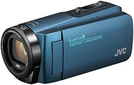 【6/1限定!全品P3倍】【中古】JVCKENWOOD JVC ビデオカメラ Everio R 防水 防塵 32GB内蔵メモリー ネイビーブルー GZ-R480-A