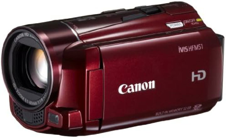 楽天市場】【中古】Canon デジタルビデオカメラ iVIS HF レッド M51 