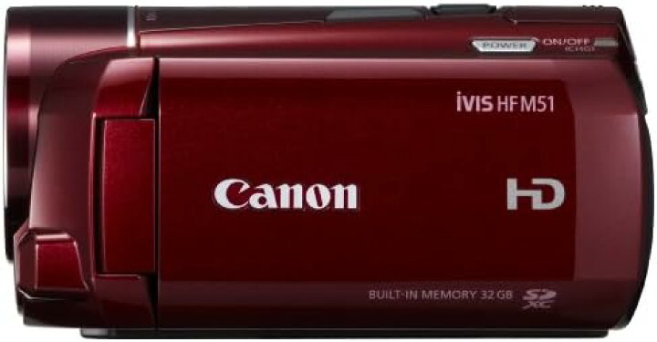 楽天市場】【中古】Canon デジタルビデオカメラ iVIS HF レッド M51 
