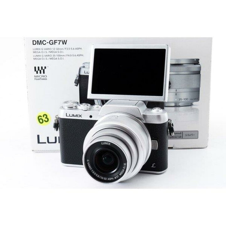 楽天市場】【中古】パナソニック Panasonic DMC-GF7 シルバー レンズ 