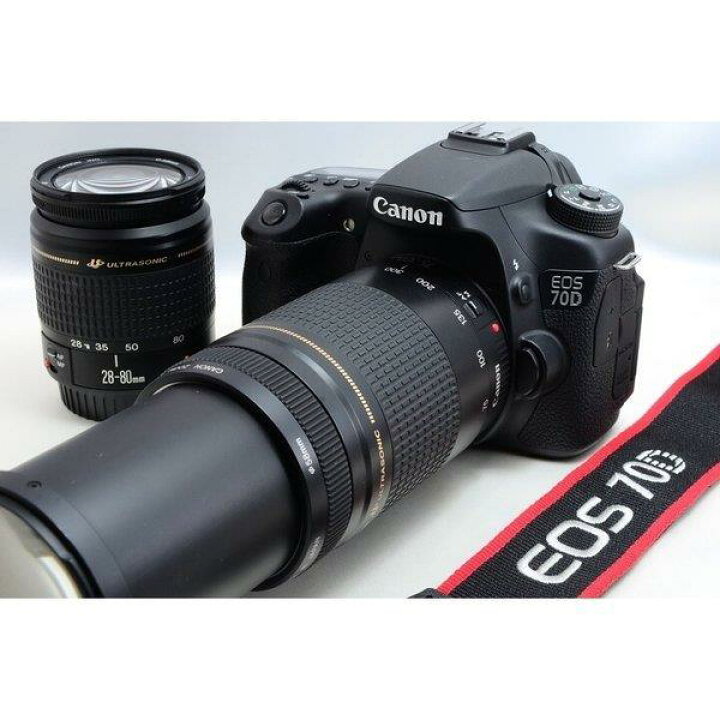 楽天市場】【中古】キヤノン Canon EOS 70D 超望遠ダブルズームセット 