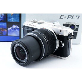 【中古】オリンパス OLYMPUS E-PL7 シルバー レンズセット 美品 SDカード付