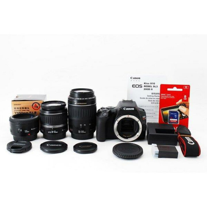 楽天市場】【中古】キヤノン Canon EOS Kiss X10 トリプルレンズセット 