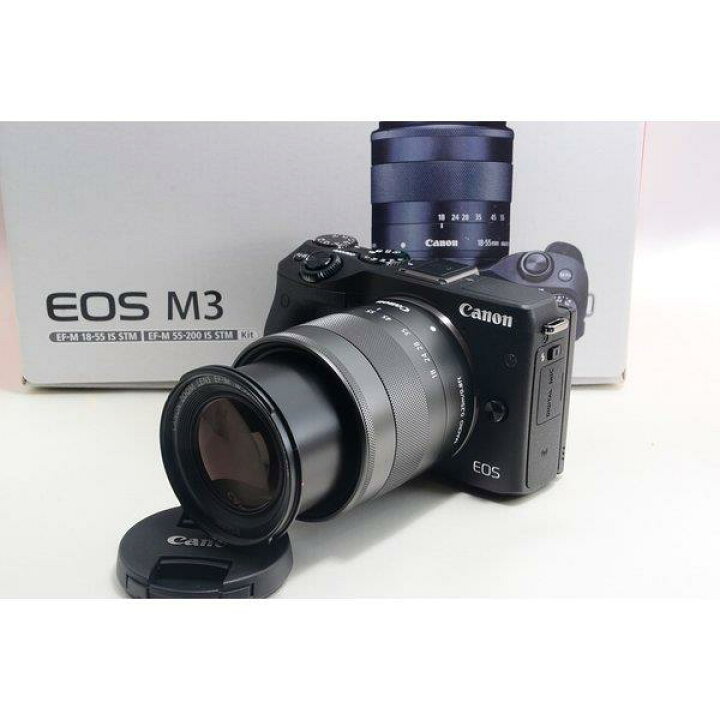 楽天市場】【中古】キヤノン Canon EOS M3 ブラック ブラック レンズ 