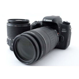 【中古】キヤノン Canon EOS 8000D 標準&超望遠ダブルズームセット 美品 SDカード付き