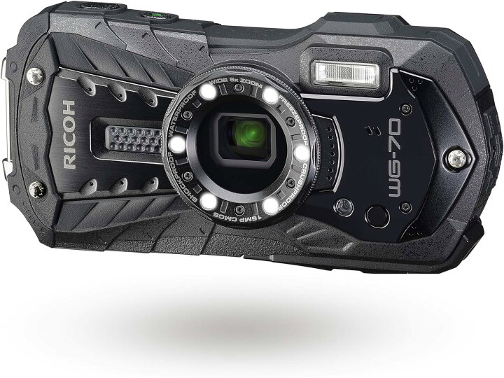 楽天市場】【中古】RICOH WG-70 ブラック リコー本格防水デジタル 