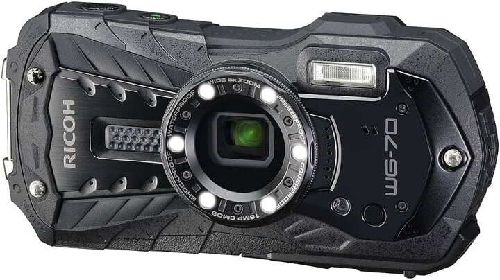 楽天市場】【中古】RICOH WG-70 ブラック リコー本格防水デジタル 