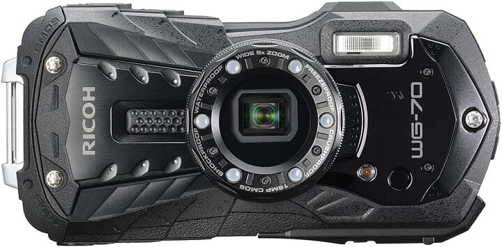 楽天市場】【中古】RICOH WG-70 ブラック リコー本格防水デジタル 