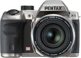 【中古】PENTAX X-5 クラシックシルバー 1,600万画素 超広角-超望遠ズームレンズ 単3型電池仕様 デュアル手ぶれ補正 高速連写 X-5 CLASSIC SILVER 12775