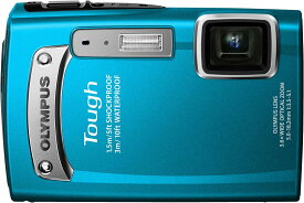 【中古】OLYMPUS デジタルカメラ TG-320 1400万画素 3m防水 1.5m耐落下衝撃 ブルー TG-320 BLU