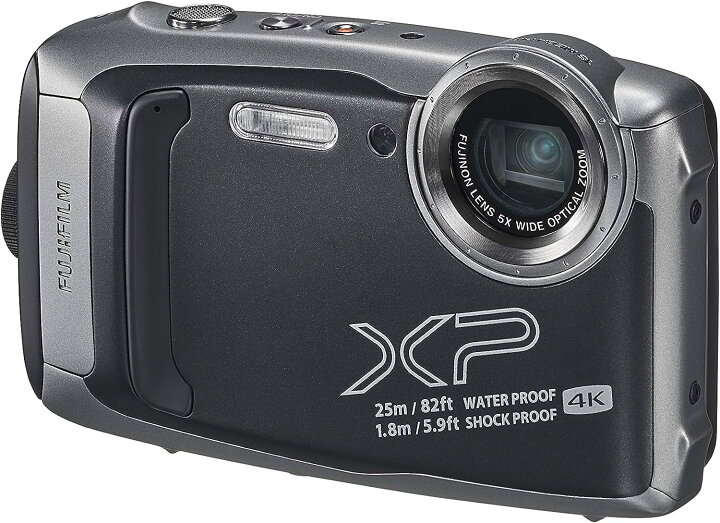 楽天市場】【中古】FUJIFILM 防水カメラ XP140 ダークシルバー FX 