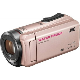 【中古】JVCケンウッド ビデオカメラ EVERIO 防水 防塵 内蔵メモリー64GB ピンクゴールド GZ-RX500-N